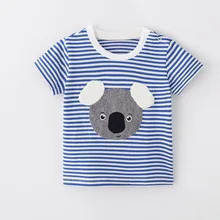 Новинка года; модная детская футболка с короткими рукавами для мальчиков