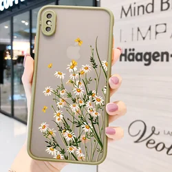 Butterfly Lavender Higan Flower Shockproof Phone Case - Elegant Protective Back Cover - iPhone 15 (Matcha flower 1)