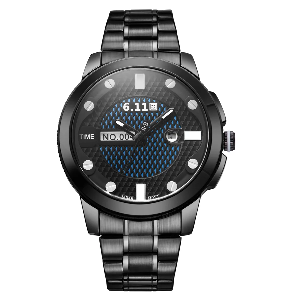 611-004-4 611 Топ бренд часы Мужские Солнечная энергия часы reloj macsulino свет энергии кварцевые часы со стальным ремешком водонепроницаемые часы с календарем мужчины - Цвет: 611-004-4