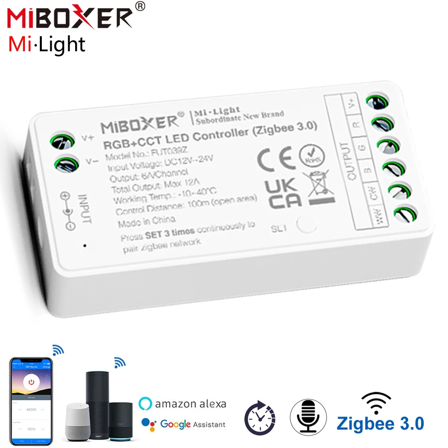 

Iboxer Zigbee Rgb Controller 12v 24v Mi Light Zigbee Led Controller Rgb Rgbw Rgbcct Cct Brightness Milight Zigbee Dimmer