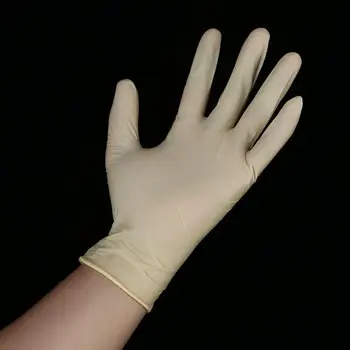 

100pcs 9 Inch Class A Powder-free Latex Gloves Disposable Latex Gloves Universal Cleaning Work Finger Gloves S M L Size