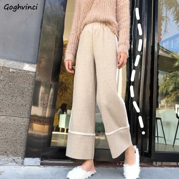 

Pants Women Thicken Straight Ankle-length Loose Leisure High Quality All-match Womens Korean Style Comfortable Plus Size Daily