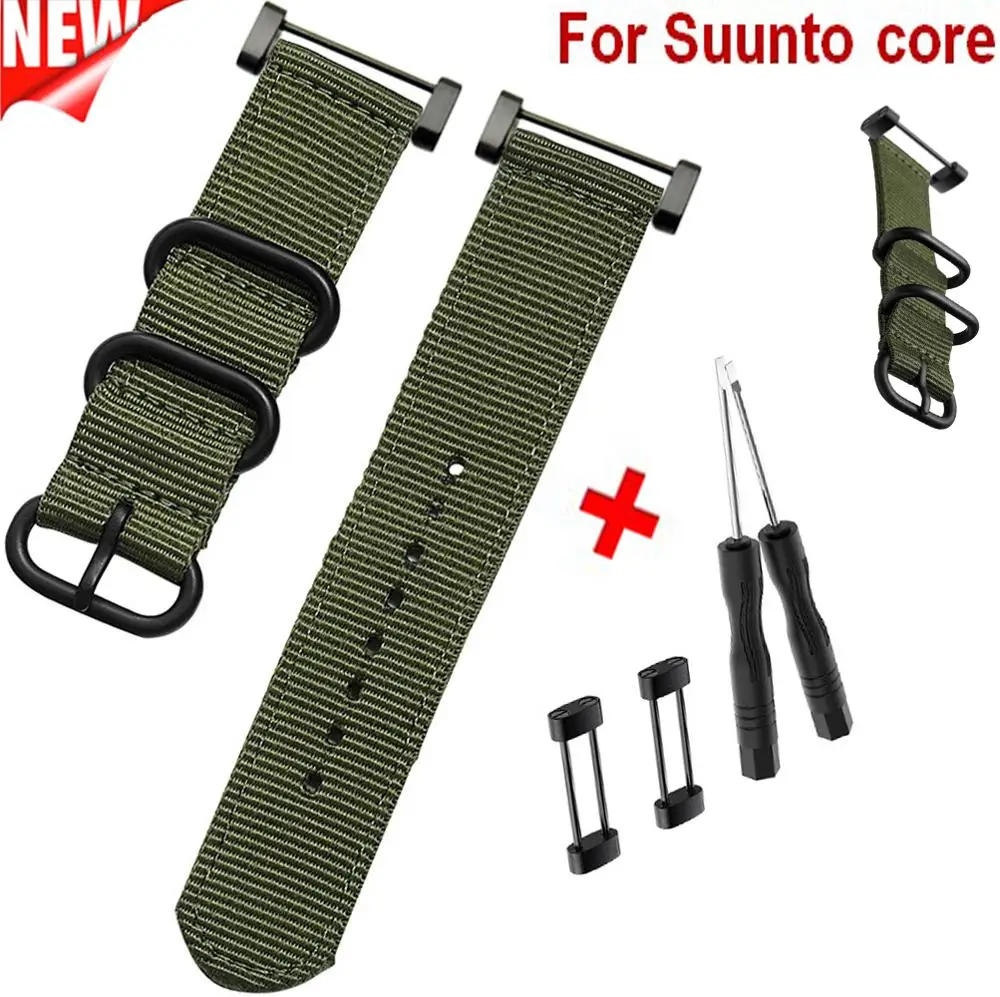COMLYO Wristband for Suunto Core Strap Nylon Watchband Replacement 24mm bands nylon Smart Bracelet for Suunto Core Band