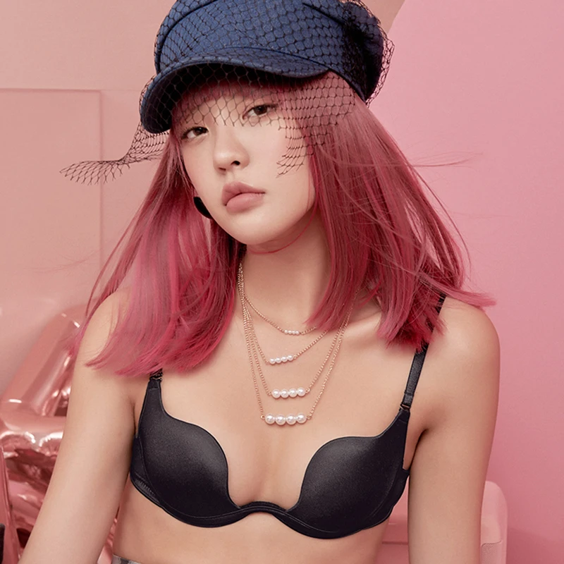 Комплект женского нижнего белья с бюстгальтером пуш ап белый хлопковый комплект