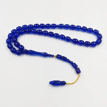

39beads Tasbih Blue Resin Kuwait Misbaha prayer Man's Accessories Abrab jewelry Eid gift for Islamic Bracelets