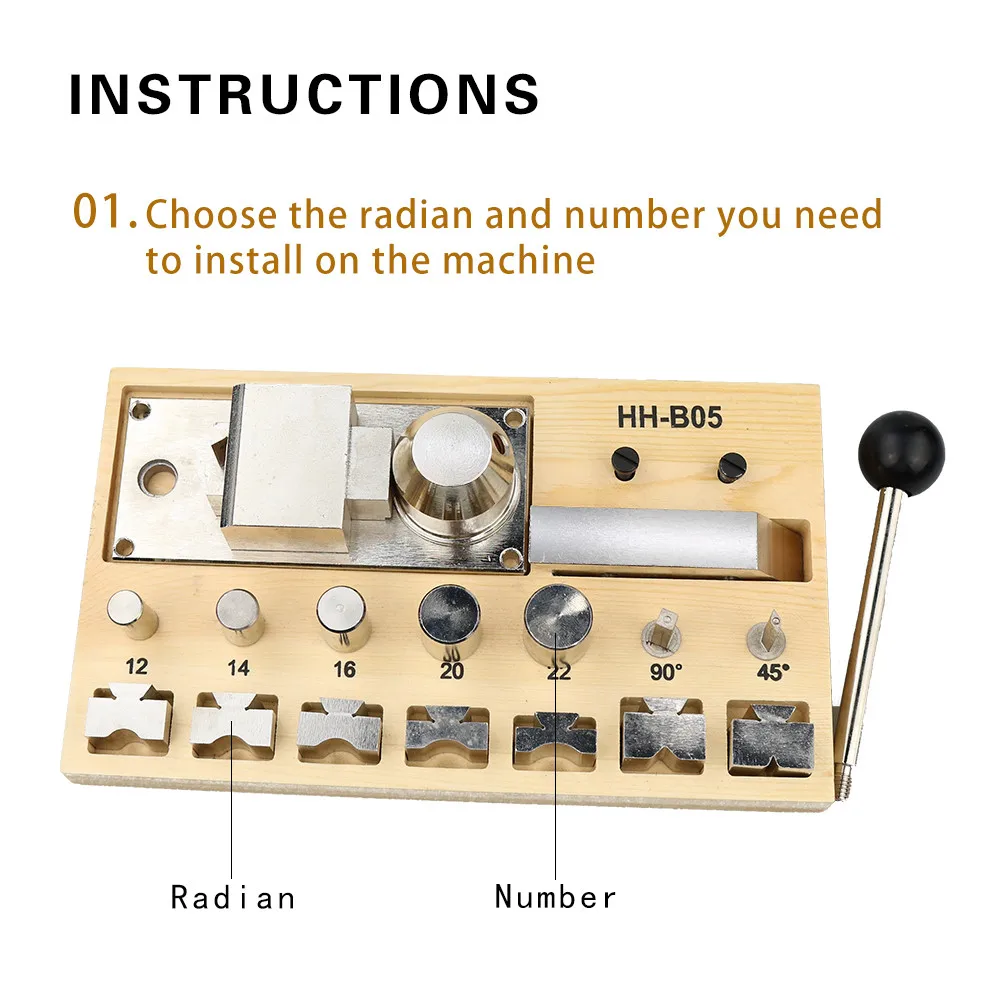 반지 벤딩 머신, 귀걸이 손가락 반지 쥬얼리용 메이커 도구 세트, 나무 금속 플라스틱, 6 가지 크기