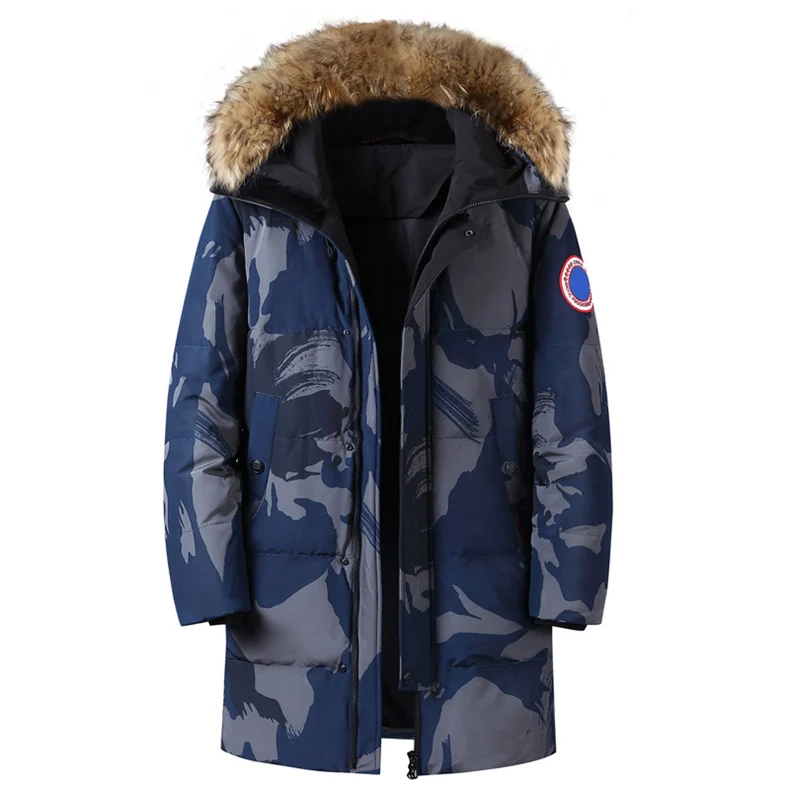 Camouflage duck down jacket for men