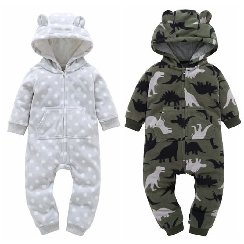 

Baby Boy Girl Romper 2019 Newborn Jumpsuit Cartoon Overalls For Children Infant Baby Clothes Long Sleeve Warm Costume