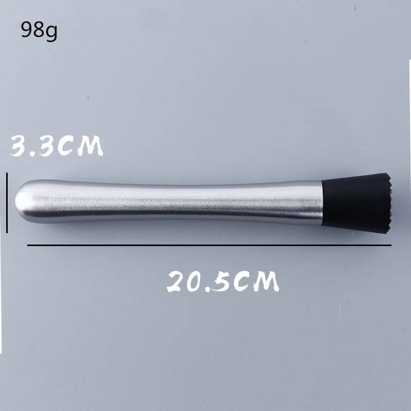 Stainless Steel Crushed Ice Hammer Multifunctional Popsicle Sticks Cocktail Swizzle Stick Fruit Lemon Muddle Pestle Bar Tools bar tools