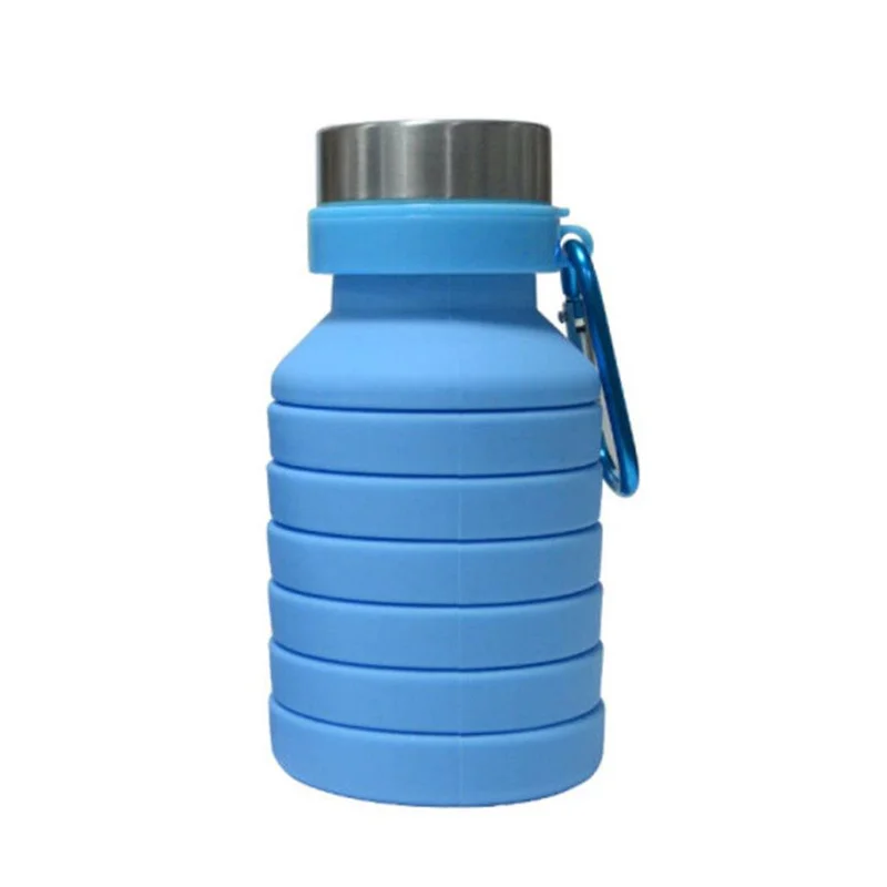 Retractable Water Cup Food Grade Silicone Kettle Anti-fall Break-proof Environmental Friendly Outdoor Sports Function J073 |