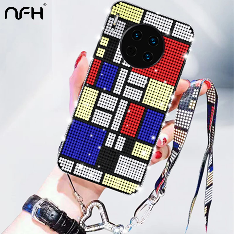 

Luxury Bling Silicone Case For Huawei Mate 20 30 P30 Pro P Smart Y9 Prime 2019 Honor 10 Lite 7X 8X Max Nova4 Shine Diamond Cover
