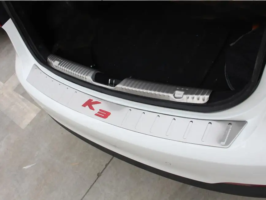 Применение только для 12-19 Kia K3 задняя защитная накладка K3 переоборудованная резервная коробка из нержавеющей стали Декоративная ручка защита порога