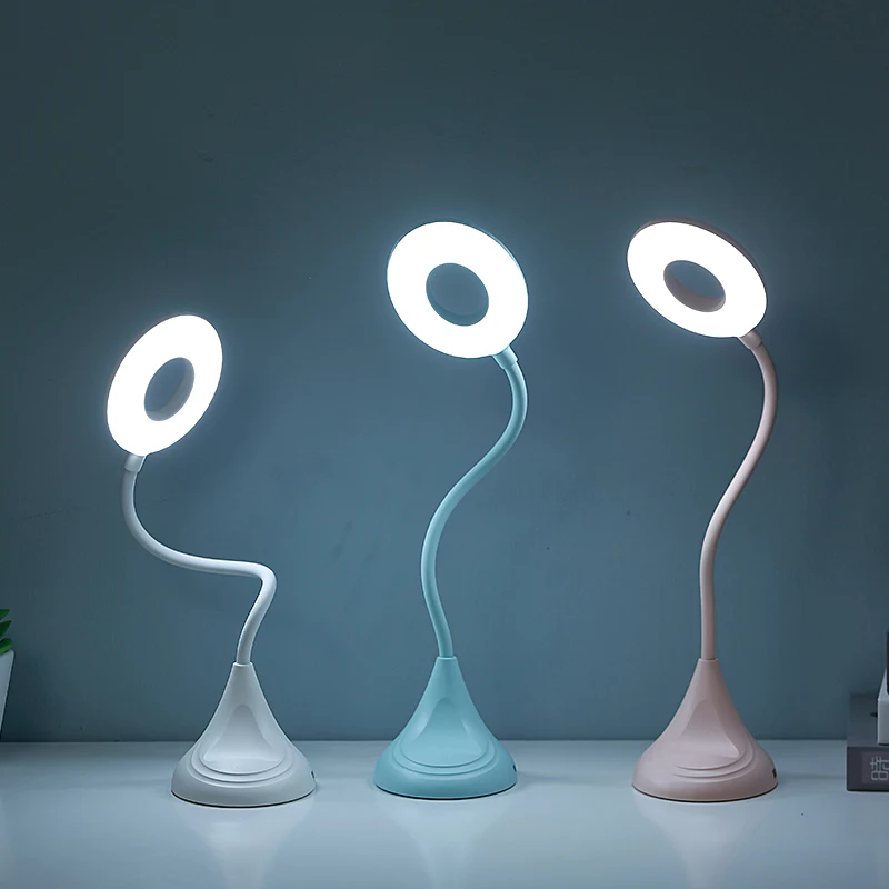 

Desk Lamp Dimmable Reading led Light Eye-Care DC5V USB Powered Table Bedside Baby Night Light for Student Phone Holder