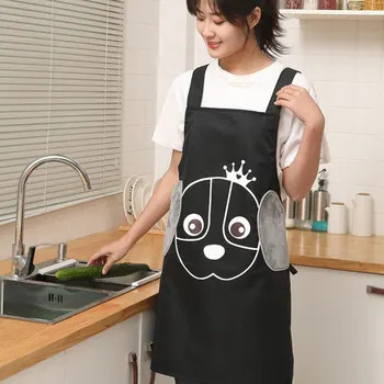 

1Pc Fashion DIY Apron Home Kitchen Apron Women Restaurant Cooking Baking Dress Waterproof Kitchen Apron Delantal Cocina Mujer