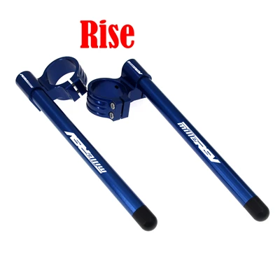 Blue Riser Клипсы руля мотоцикла Вилки ручки вилки Клипсы для Aprilia RSV Mille 1000 1998-2003 1999 2001 2002 - Цвет: Blue Riser