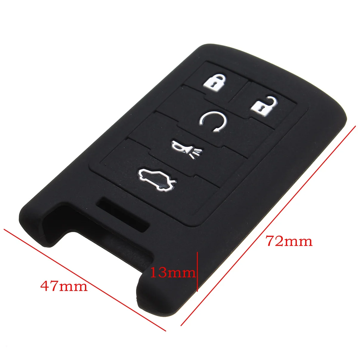 Силиконовый чехол для брелока с 5 кнопками Cadillac STS ATS DTS CTS XTS SRX 6 цветов|fob cover|silicone key