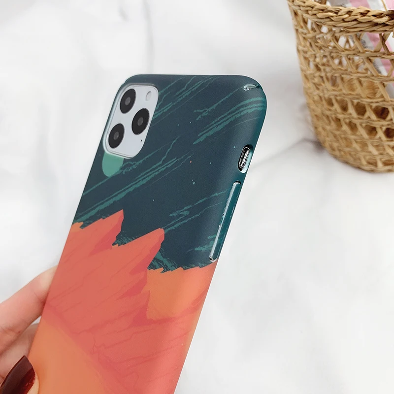 Красный закат Жесткий ПК чехол для huawei P20 P30lite Коврики 20 30 Pro Nova 3 3i 4 5iPro Honor 9 10lite 8X 9X 20Pro V20 20i 7C Y9