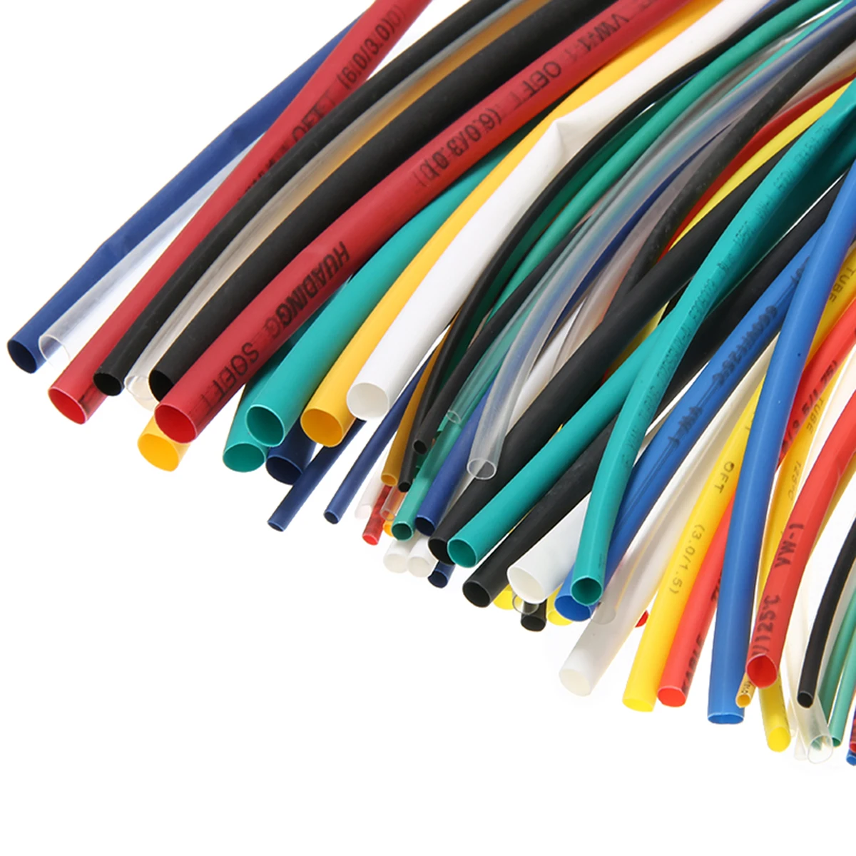 70 шт. термоусадочные трубки 8 Размеры Полиолефиновый 2:1 sleeving Обёрточная бумага Ассортимент Комплект 1.0 мм/1.5 мм/ 2.5 мм/3.5 мм/5.0 мм