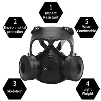 

Newest M04 Cs Field Outdoor Games Faceguard Impact resistant Adjustable Protective Gas Masks for Various Games Eyes Protection
