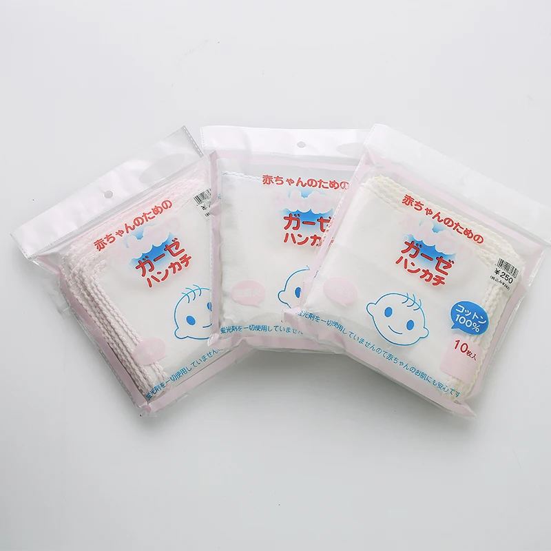  Cotton gauze towel handkerchief infant products Newborn towel 100% cotton 3 colors available 10 loa