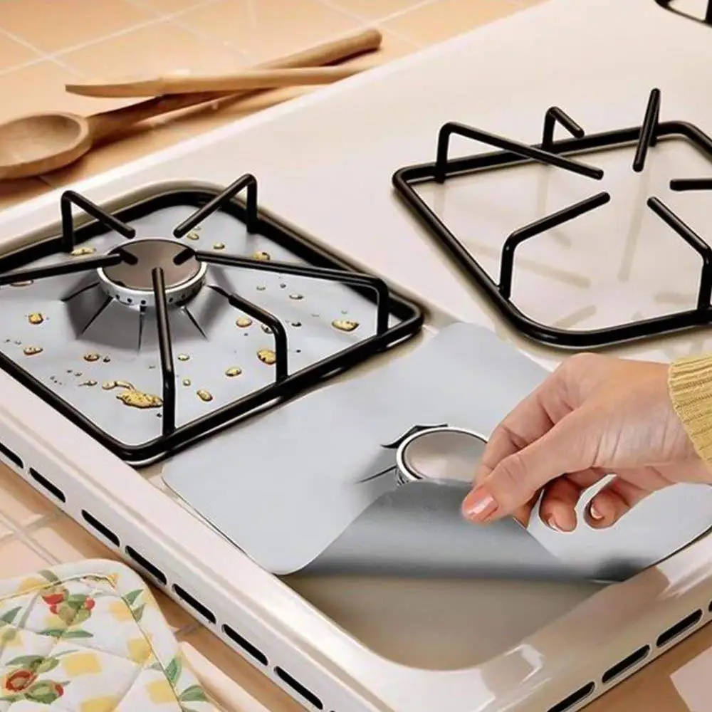 Reusable Gas Stove Protectors Non-stick Stovetop Burner Cover Mat Pads  Protection Kitchen Tools