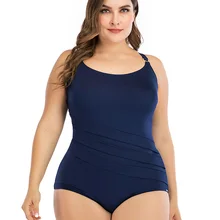 Цельный купальник размера плюс, женские купальники с эффектом пуш-ап, Ретро Монокини, женский купальник, пляжная одежда, боди с высокой талией, 6XL