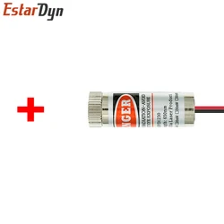 Enhanced Focusable Industrial Laser Module with Glass Lens - Red 650nm, 5mW (Cross)