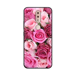 Soft Silicone Bumper Phone Case with Cute Printed Flower Design - TPU Back Cover s for Nokia 4.2 (00001)