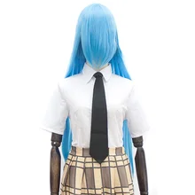 Xnaira, 38 дюймов, 100 см, длинные, косплей, Лолита, парик, афро, легко подобрать, аниме, вечерние, Ombre, блонд, синтетические парики с челкой для женщин