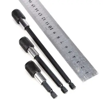 

3PCS Magnetic Screwdriver Extension Rod For Quick Release 1/4 Hex Head Holder