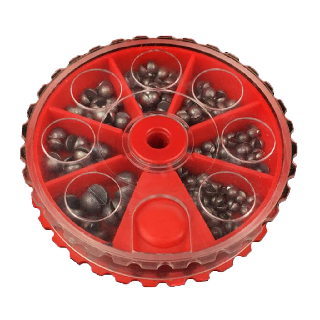 

106pcs/box Round Sinker Weight Kit, Saltwater Fishing Sinker Egg Bass Casting Weight Assortments