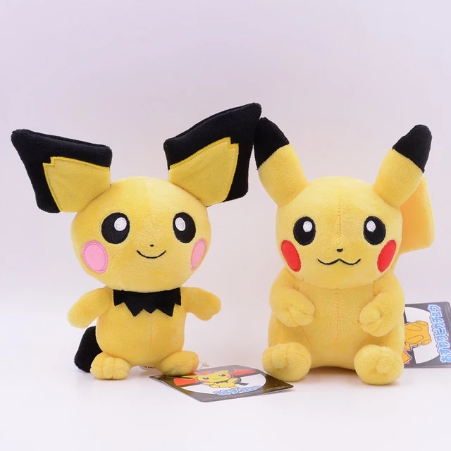 Pikachu, Brinquedo de pelúcia do desenho Pokémon, com 20 CM