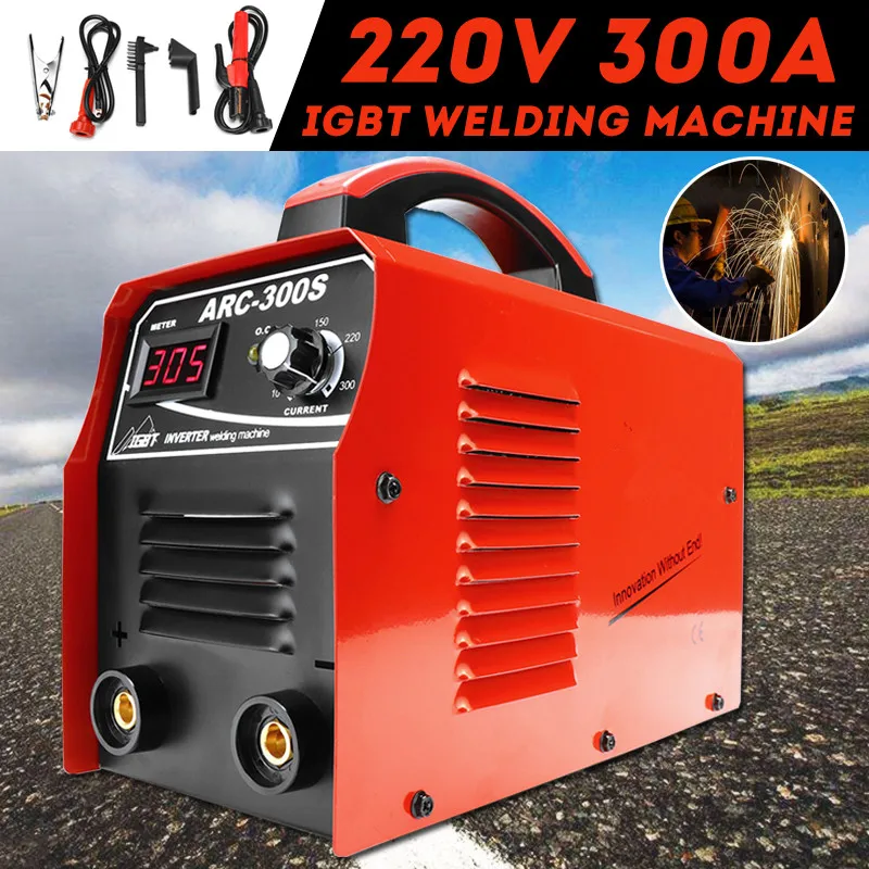 

300A Mini IGBT Inverter Welding Machine MMA ARC-300 Arc Welders 220V With LED Display