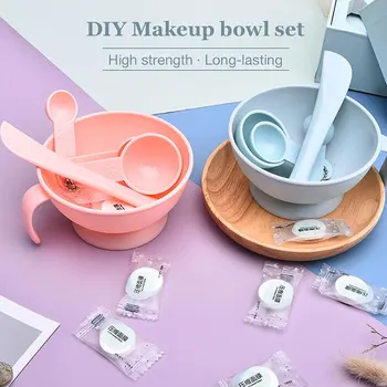 

6pcs Diy Mask Bowl Set Mask Mud Applicator Measuring Spoon Compression Mask Skin Care Tool