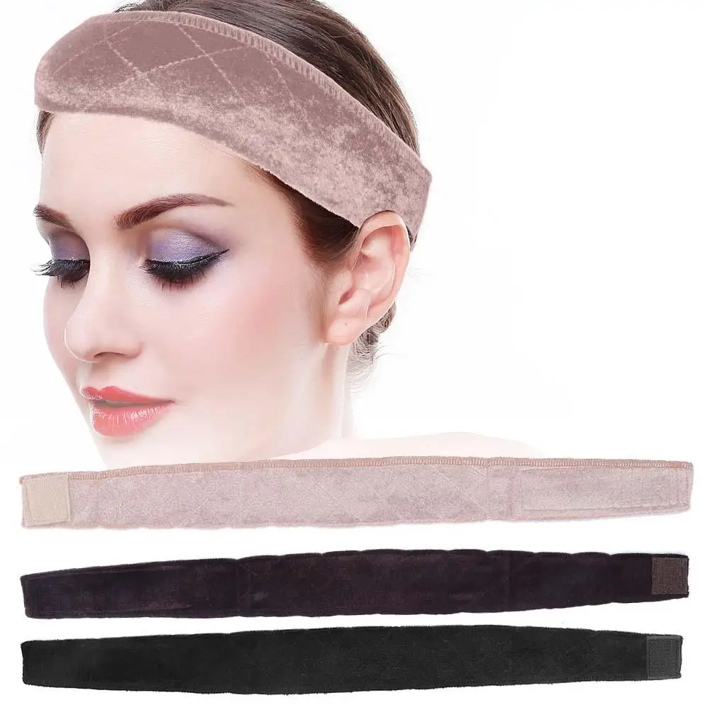 

Women Non Slip Thin Wig Grip Band Velvet Hook Loop Headband Hair Scarf Gift Women Girls Holder Wig Grip Band Hair Wig Accessoris
