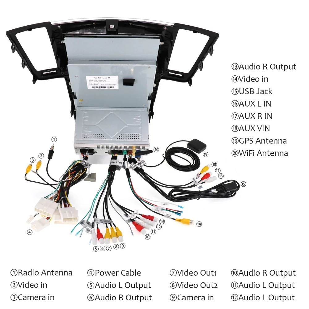 Discount Tesla style Android 8.1 Car GPS Navigation For Infiniti FX FX25 FX35 FX37 qx70 radio tape recorder head unit multimedia player 5