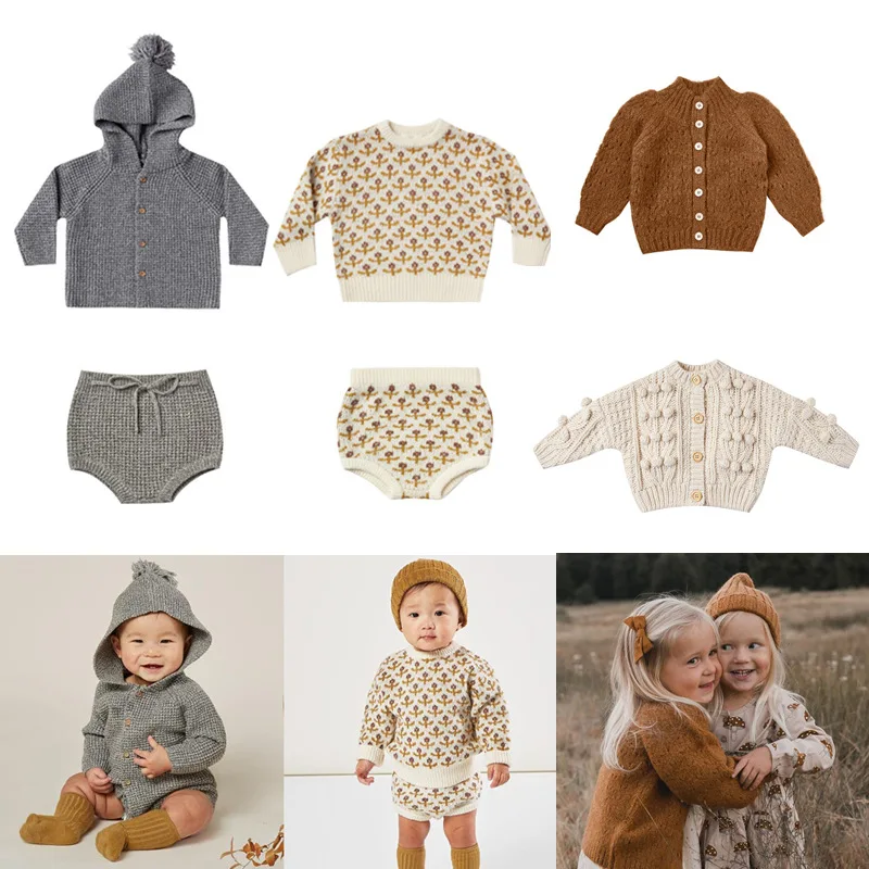 Детские свитера Rylee and Cru новинка Осень-зима модный вязаный кардиган для мальчиков