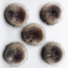 5 шт./лот,, искусственный мех, помпон, новинка, не мнется, не мнется, искусственный мех, помпон для вязаных шапок, шапок, шапок