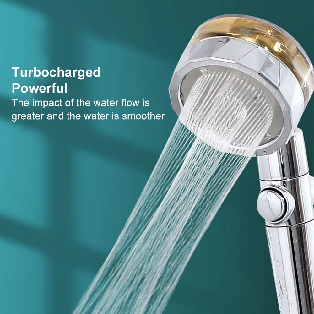 SG Seller】High Pressure Turbocharged Shower Head Builtin Turbo Fan