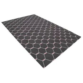 

184x272 Cm Brown Handmade Dhurrie Rug-6x9 Ft