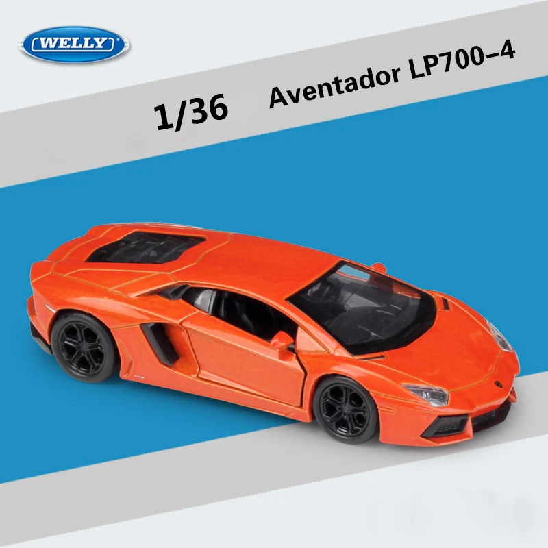 1:43 Lamborghini Aventador LP700-4 Boys Alloy Vehicles Model Kids Toy Car