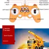 High Simulation Electric Remote Control RC Crane With Flash Light Program Demo Rotation Table UP & Down Engineering Vehicle To 6