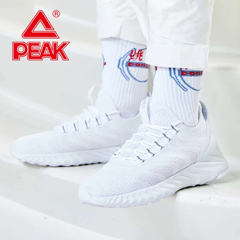 New PEAK TAICHI Men Running Shoes Lightweight Shock Absorbing Sports