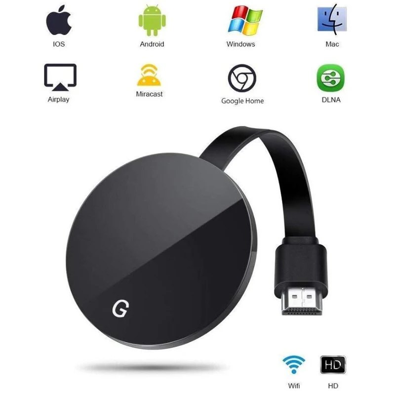 Mirascreen беспроводной HDMI Android tv Stick HD tv Dongle Miracast Airplay Mirror DLNA WiFi Дисплей приемник Поддержка Google Home iOS