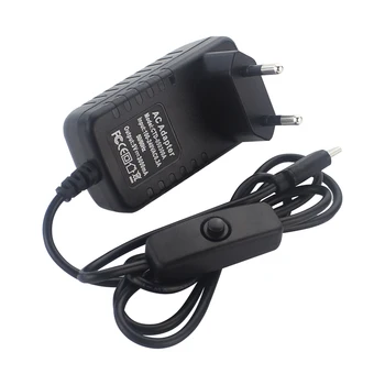 

Raspberry Pi 4 Power Supply with ON/OFF Switch 5V 3A Type-C Power Adapter EU US UK AU Plug for RPI 4B