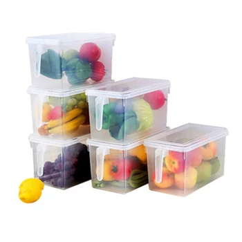 

Plastic Refrigerator Fresh Box Fresh-Keeping Box Fruit And Vegetable Food Big Capacity Storage Box Kitchen Organizer Box