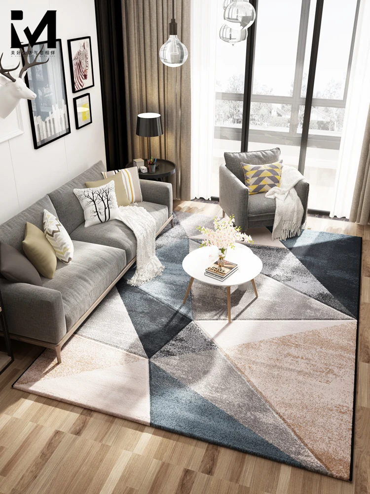 

Ins Wind Nordic Carpet Living Room Modern Simple Washing-free Tea Table Cushion Home Bedroom Bedside Blanket