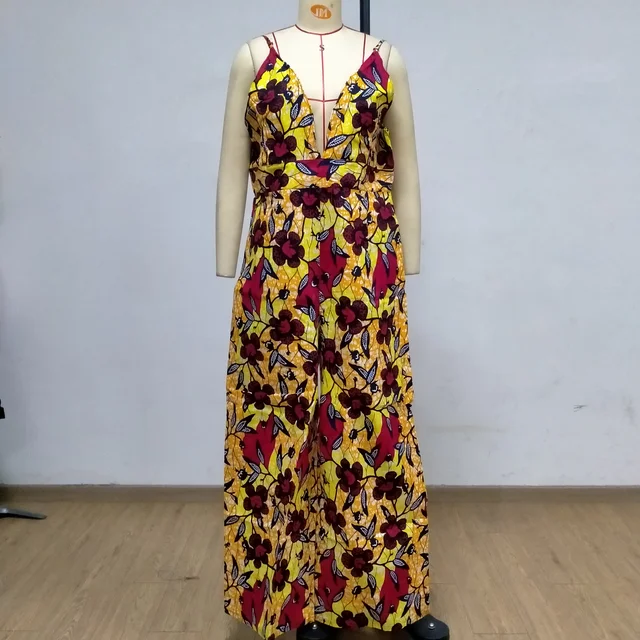 New African Women's Dress National Characteristics Batik Printed Polyester Half Skirt Short Dress Dress as picture