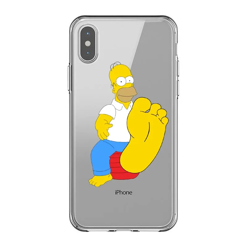 Мягкий силиконовый чехол для телефона Simpsons для iPhone Max XS XR X10 5 5S 5SE 6 6S 7 8 6Plus 7Plus 8Plus - Цвет: TPU