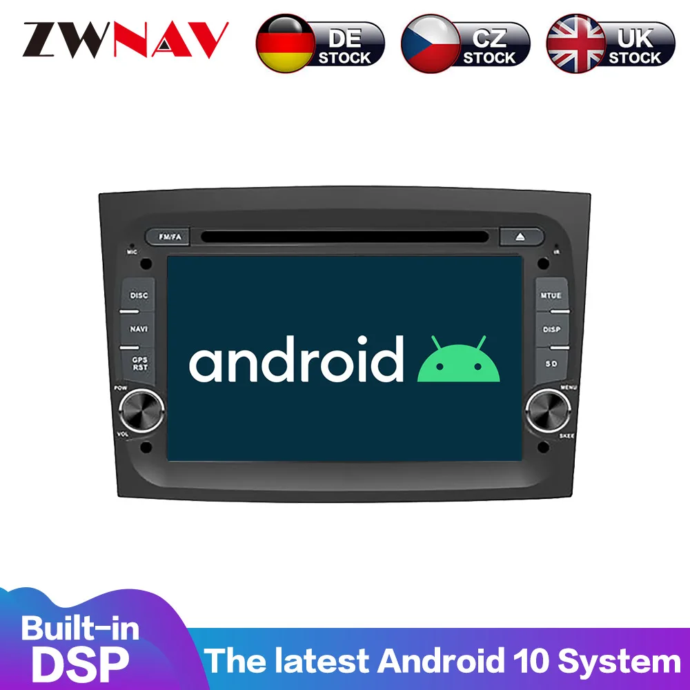 

IPS Screen DSP Android 10 4+64GB Car GPS Radio DVD Player For Fiat Doblo 2016 2017 2018 2019 2020 Audio Video Multimedia 2 DIN